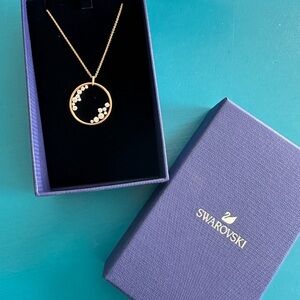 NWT: Swarovski North Pendant Necklace - White - Rose-gold Tone